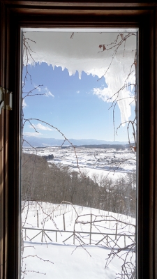 サンクゼール 窓からの雪景色