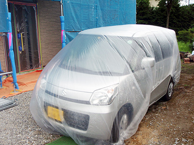 車の養生