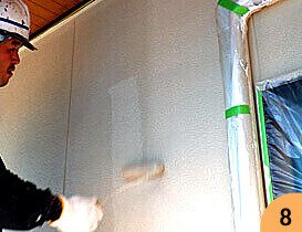 長野県、岐阜県の塗装工事 長野市のお客様の例 STEP8クオリティーを高める2度目の仕上げ塗料を塗る上塗り 長野市のお客様の例 長野の外壁塗装・屋根塗装はアップルペイント